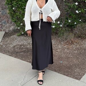 Uniqlo Black Maxi Skirt